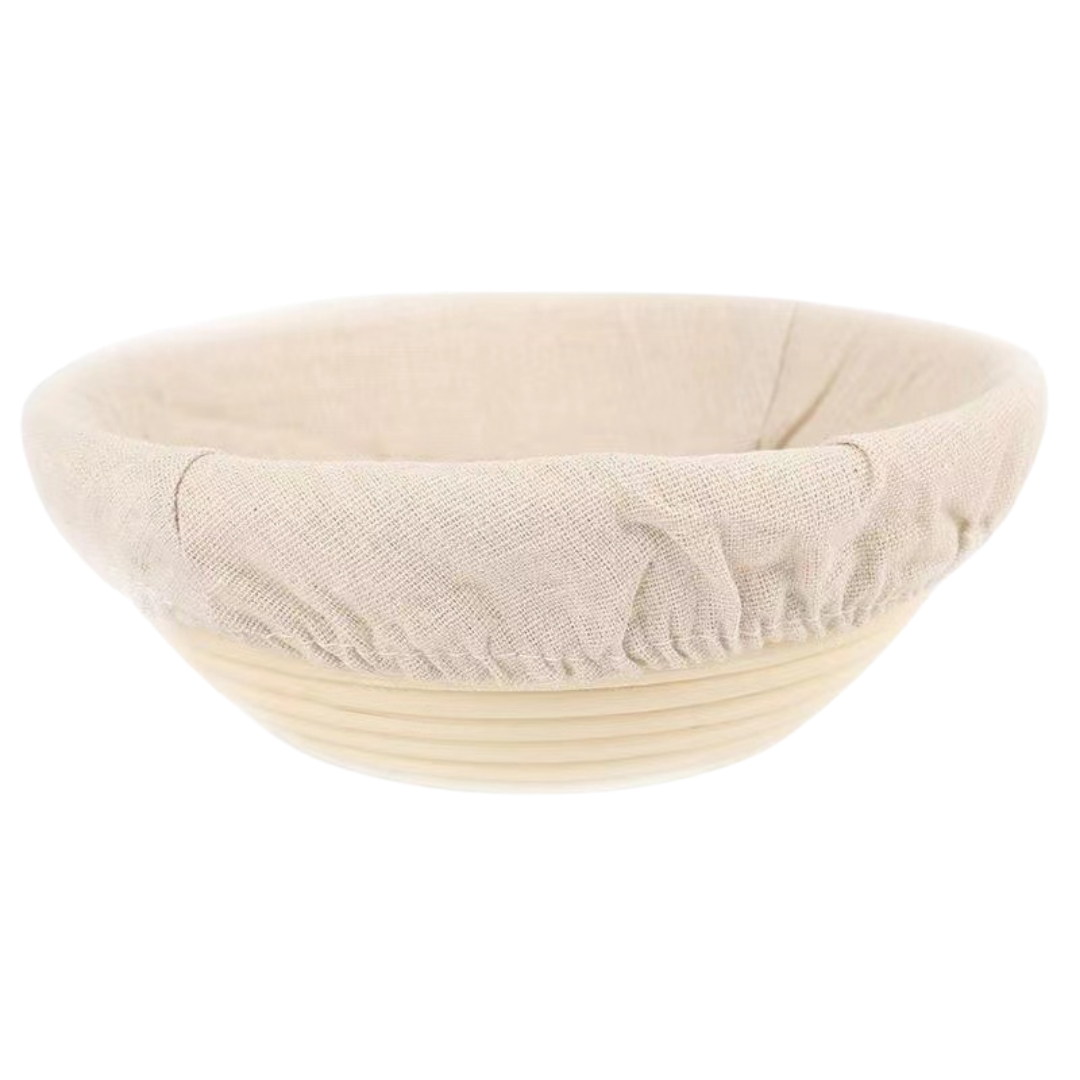 Natural Rattan Bread Fermentation Basket + Cloth Cover