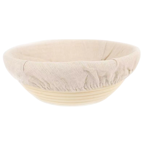 Natural Rattan Bread Fermentation Basket + Cloth Cover