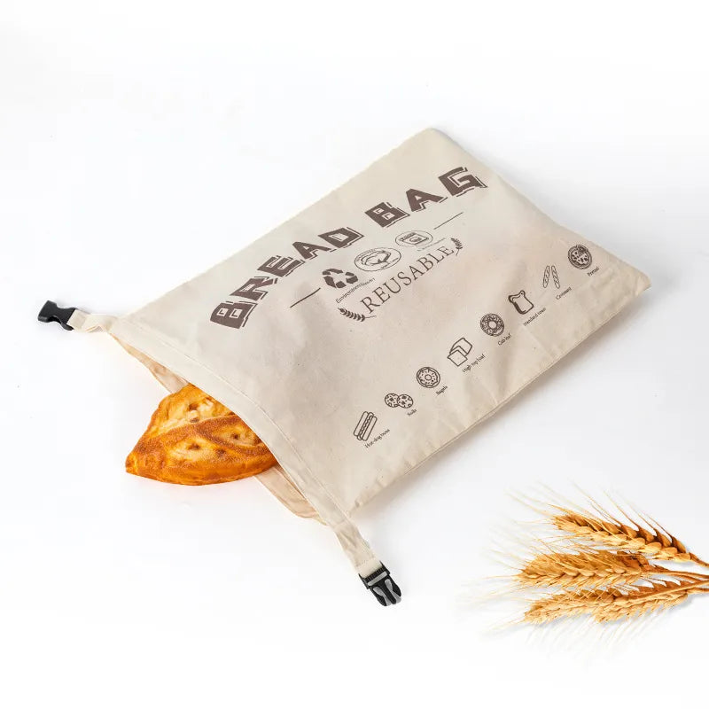 Handmade 100% Cotton-Beeswax Bread Bags